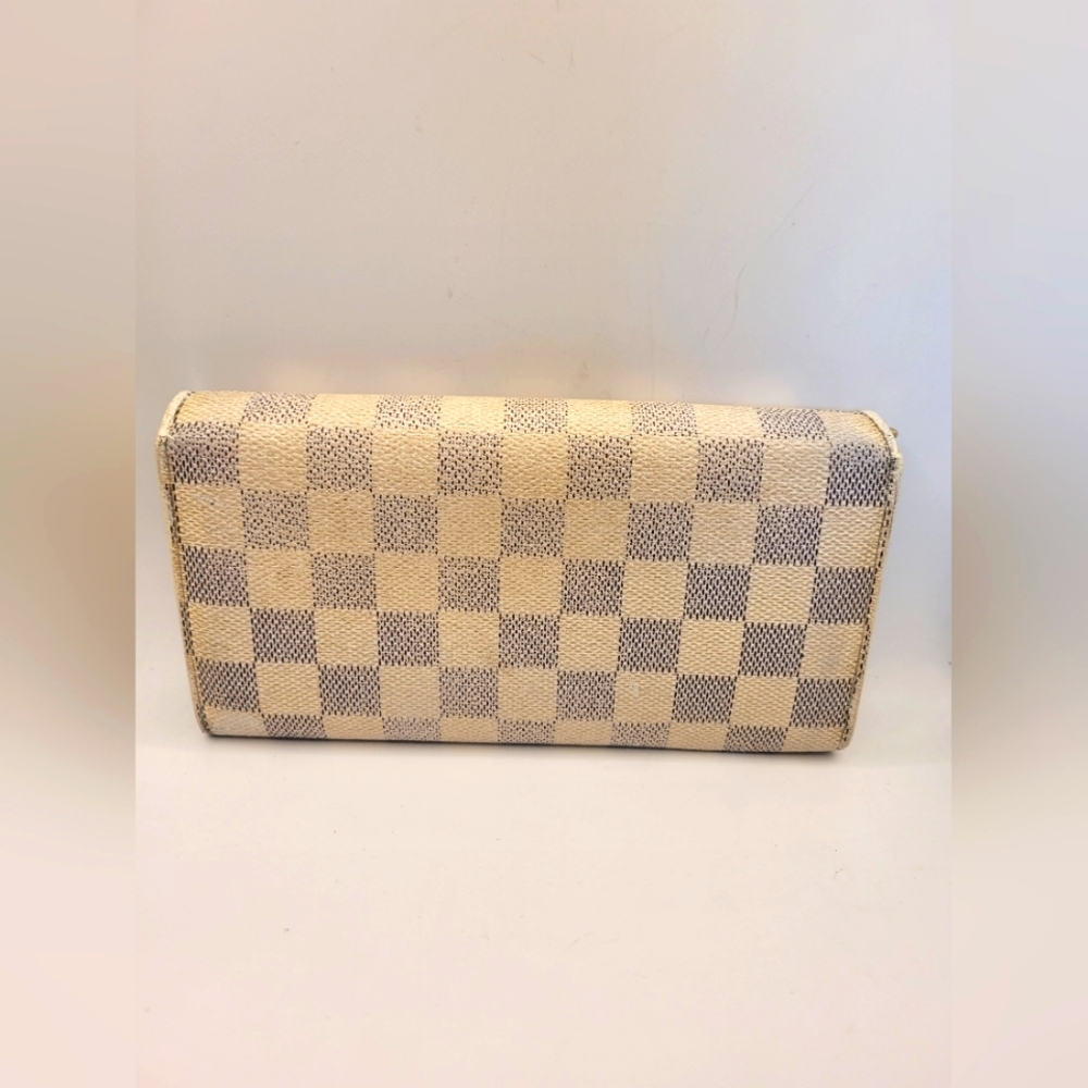 LOUIS VUITTON Damier Azur Portefeuille Sarah Long Wallet - Picture 2 of 5
